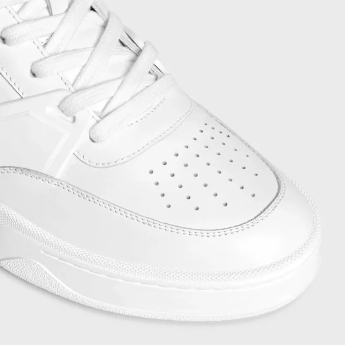 Sneaker Trainer Ct-09 in Calfskin and Mesh