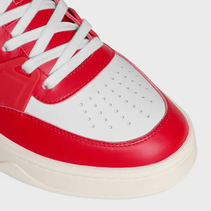 Sneaker Trainer Ct-09 in Calfskin and Mesh