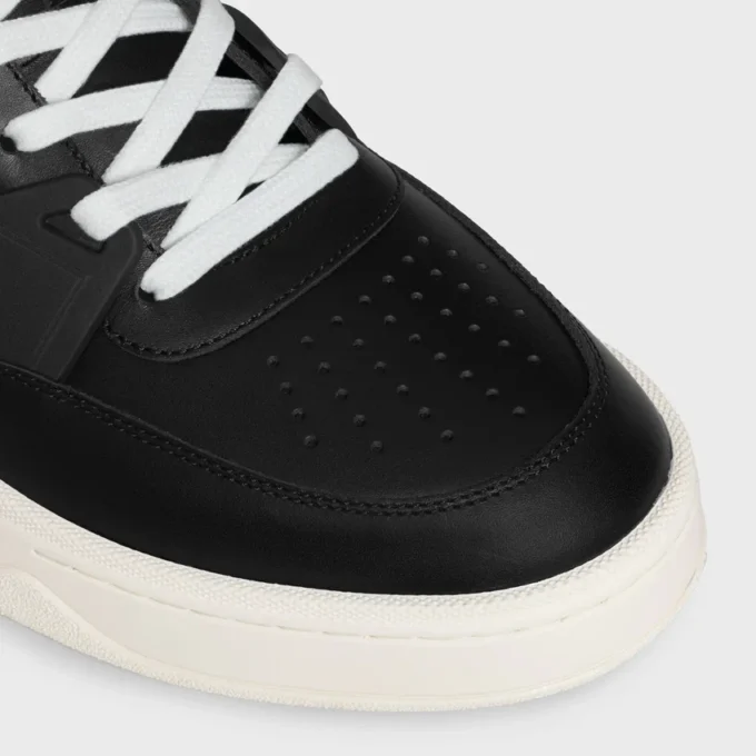 Sneaker Trainer Ct-09 in Calfskin and Mesh