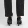 Soft Oxford Lace-Up Heeled Ballerina in Calfskin – Vegetal Tanning