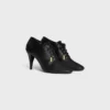 Soft Oxford Lace-Up Heeled Ballerina in Calfskin – Vegetal Tanning