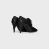 Soft Oxford Lace-Up Heeled Ballerina in Calfskin – Vegetal Tanning