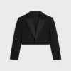 Spencer Tux Jacket in Wool Gabardine