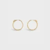 Systeme Large Hoops in Yellow Gold and Diamonds Systeme Large Hoops in Yellow Gold and Diamonds