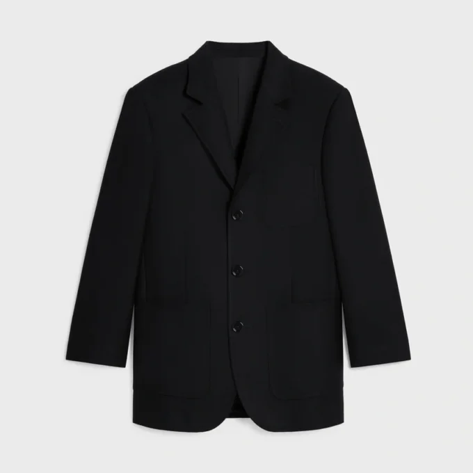 Tailored Jacket in Cashmere Flannel