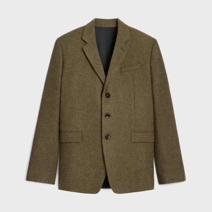 Tailored Jacket in Tricotine Wool
