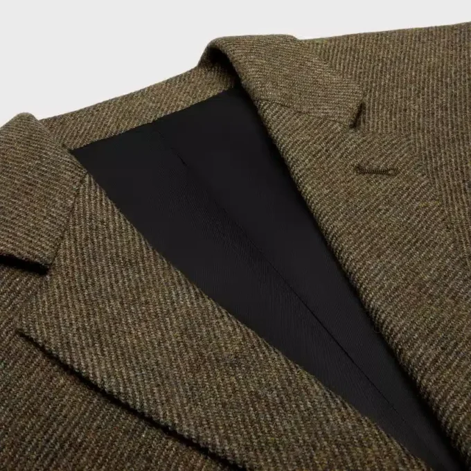 Tailored Jacket in Tricotine Wool