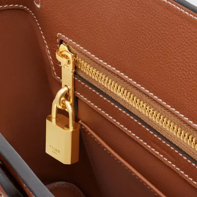 Teen Celine Conti Bag in Supple Grained Calfskin