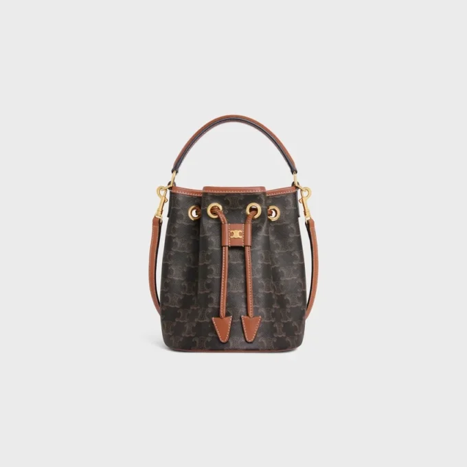 Teen Clara Bag in Triomphe Canvas and Calfskin