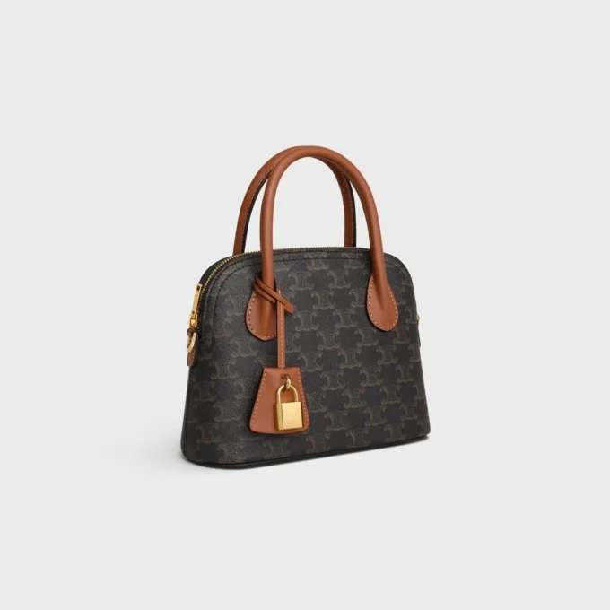 Teen Honorine Bag in Triomphe Canvas and Calfskin