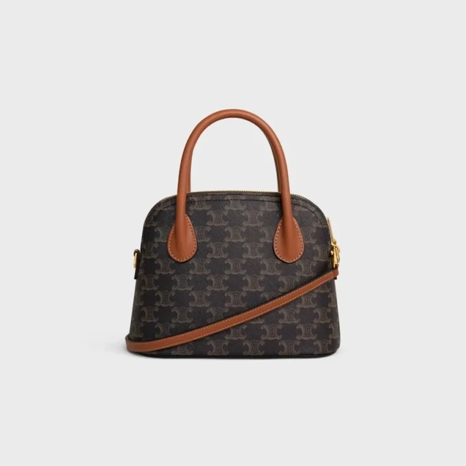 Teen Honorine Bag in Triomphe Canvas and Calfskin