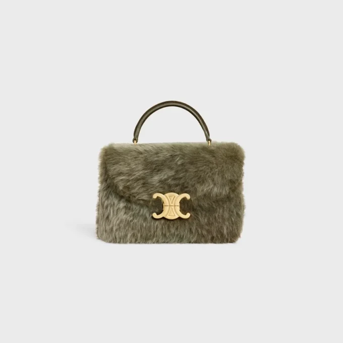Teen Nino Bag in Shearling and Suede Calfskin