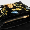 Teen Nino Bag in Velvet with Floral Embroidery