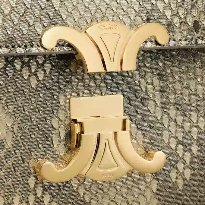 Teen Triomphe Bag in Pearly Python