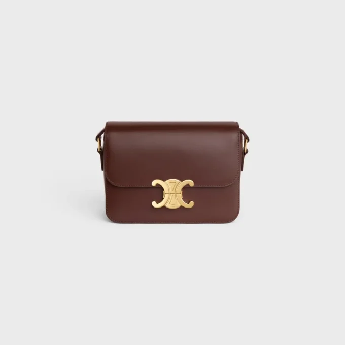 Teen Triomphe Bag in Shiny Calfskin