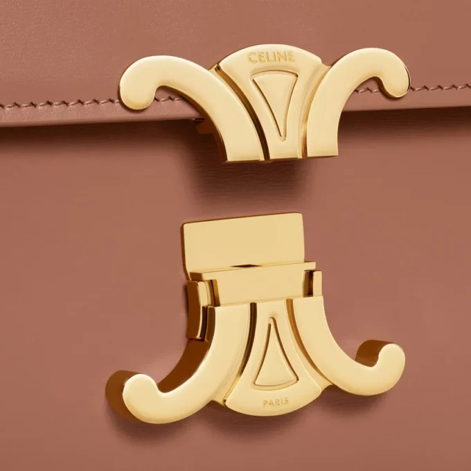 Teen Triomphe Bag in Shiny Calfskin