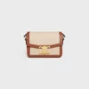 Teen Triomphe Bag in Textile and Calfskin