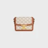 Teen Triomphe Bag in Triomphe Canvas and Calfskin