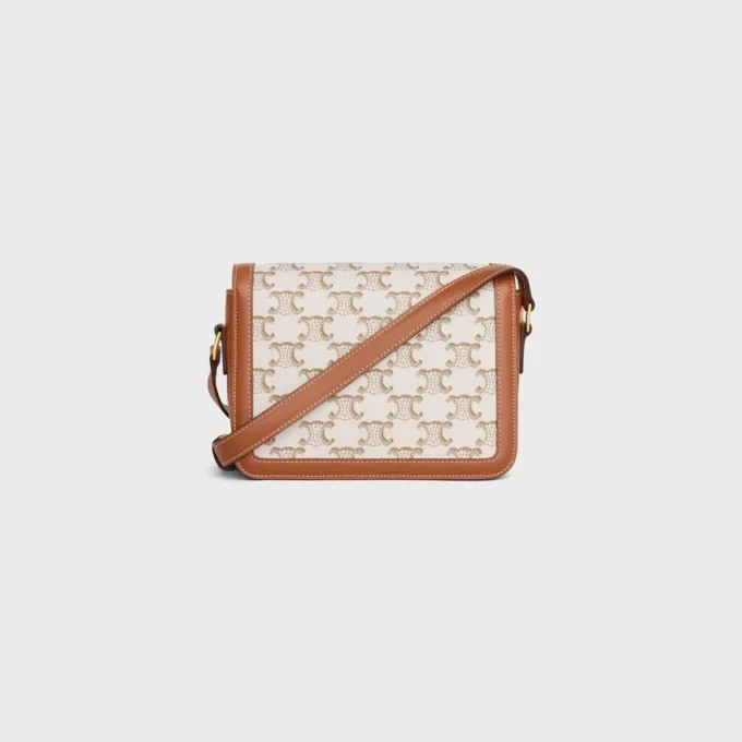 Teen Triomphe Bag in Triomphe Canvas and Calfskin