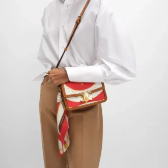Teen Triomphe in Silk and Natural Calfskin