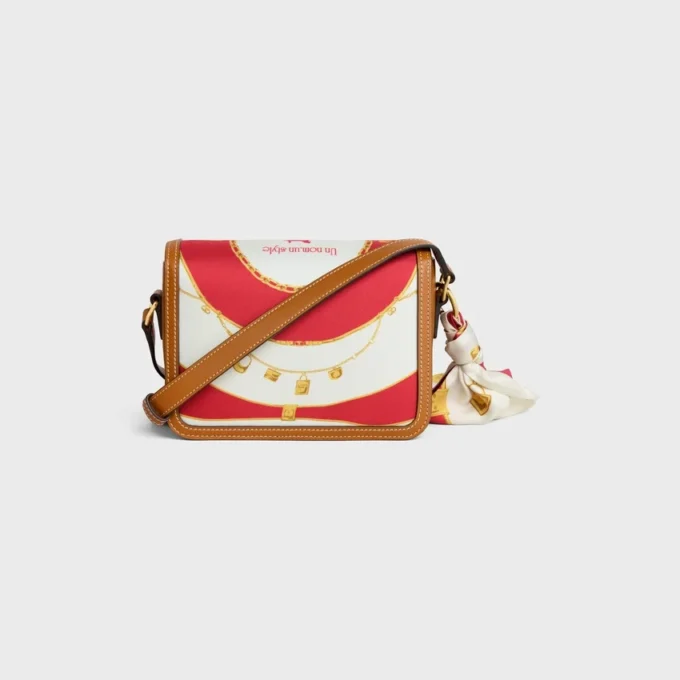 Teen Triomphe in Silk and Natural Calfskin