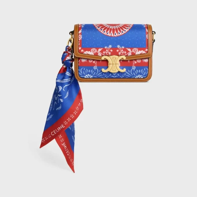 Teen Triomphe in Silk and Natural Calfskin