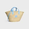 Teen Triomphe Panier in Palm Leaves and Calfskin