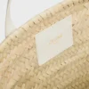 Teen Triomphe Panier in Palm Leaves and Calfskin