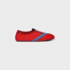 The Flat Sneaker in Gros Grain, Velvet, Suede Goatskin and Lambskin