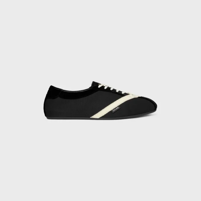 The Flat Sneaker in Gros Grain, Velvet, Suede Calfskin and Lambskin