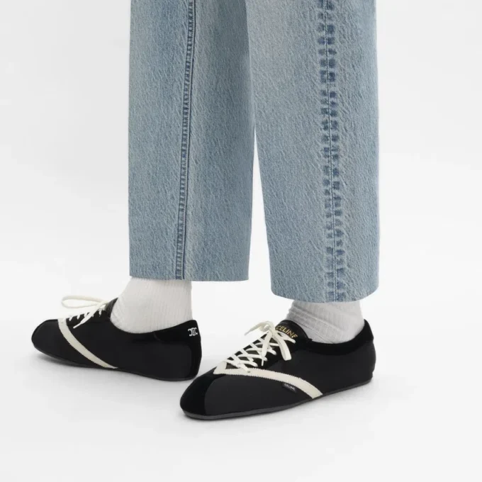 The Flat Sneaker in Gros Grain, Velvet, Suede Goatskin and Lambskin The Flat Sneaker in Gros Grain, Velvet, Suede Goatskin and Lambskin