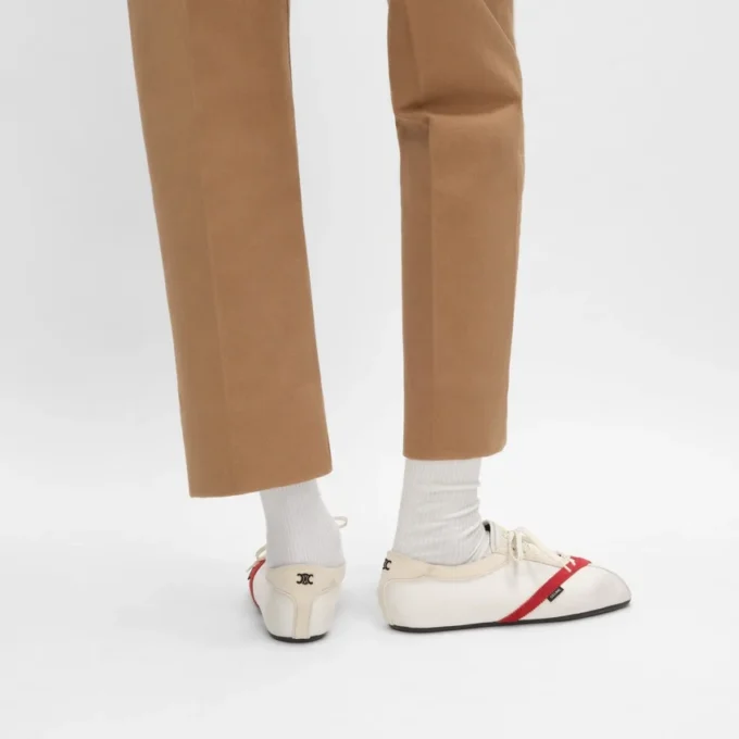 The Flat Sneaker in Gros Grain, Velvet, Suede Goatskin and Lambskin