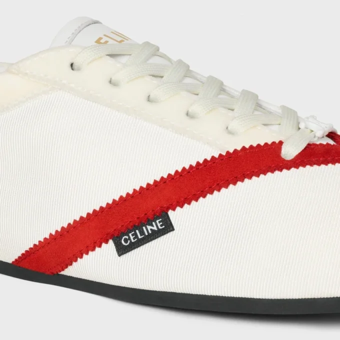 The Flat Sneaker in Gros Grain, Velvet, Suede Goatskin and Lambskin