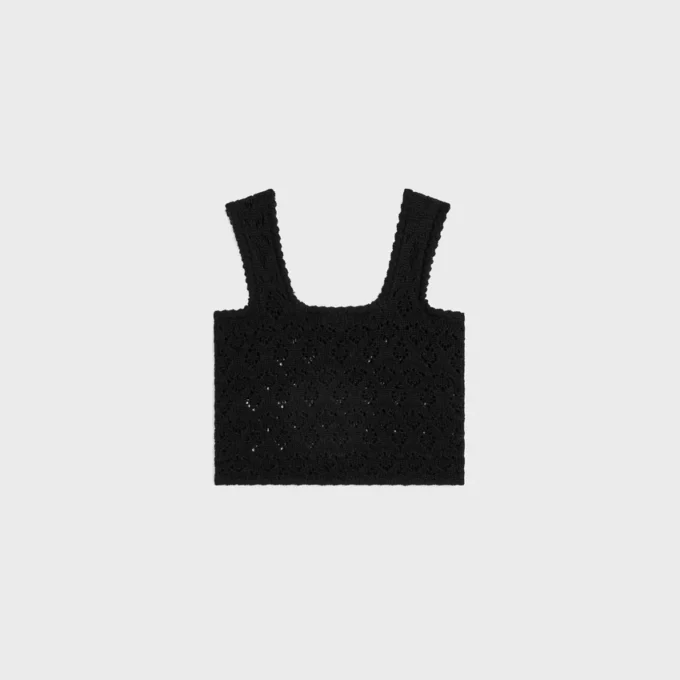 Top in Cotton Pointelle