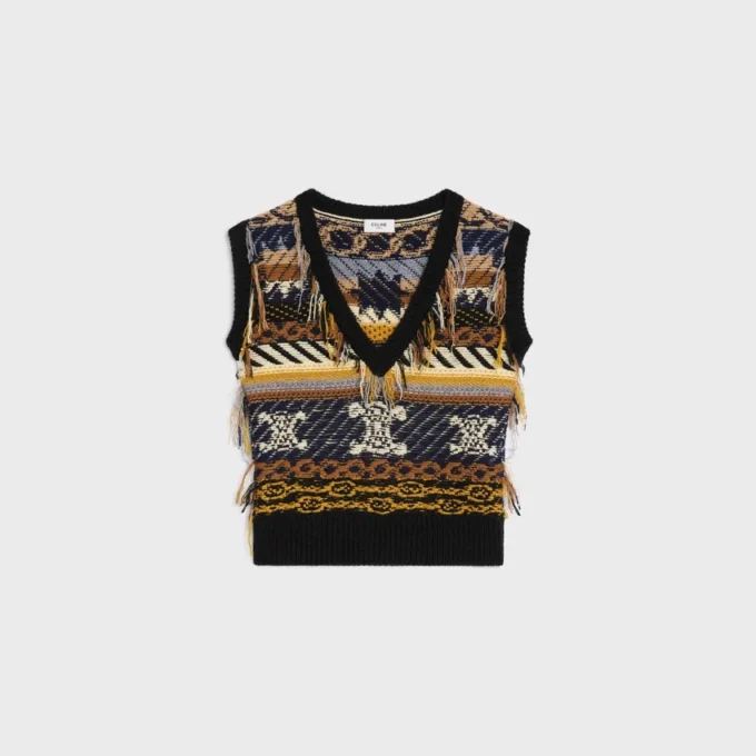 Top in Jacquard Cashmere