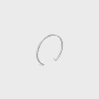 Torsion Bracelet in White Gold and Diamonds