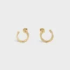 Torsion Earrings in Yellow Gold and Diamonds