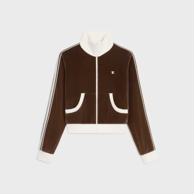 Tracksuit Jacket in Velvet Jersey Tracksuit Jacket in Velvet Jersey