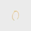 Triomphe Asymmetric Cuff in Brass with Gold Finish