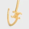 Triomphe Asymmetric Cuff in Brass with Gold Finish