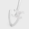 Triomphe Asymmetric Cuff in Brass with Rhodium Finish