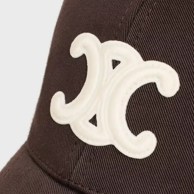Triomphe Baseball Cap in Washed Cotton Gabardine