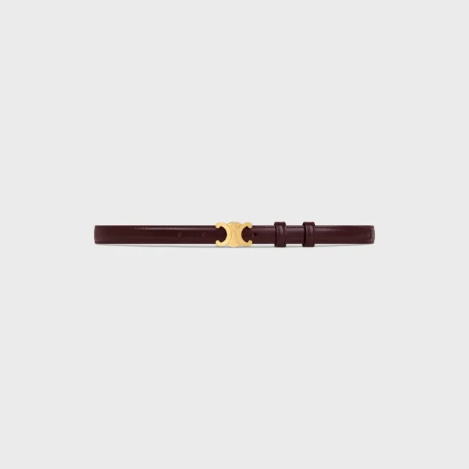 Triomphe Belt 18Mm in Taurillon Leather