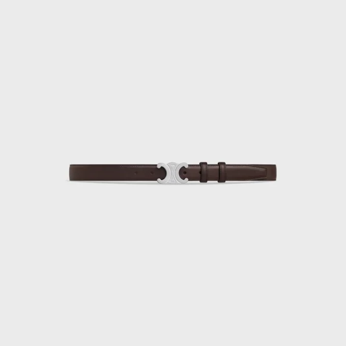Triomphe Belt 25Mm in Natural Calfskin