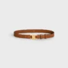Triomphe Belt 25Mm  in Natural Calfskin