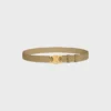 Triomphe Belt 25Mm in Suede Calfskin Triomphe Belt 25Mm in Suede Calfskin