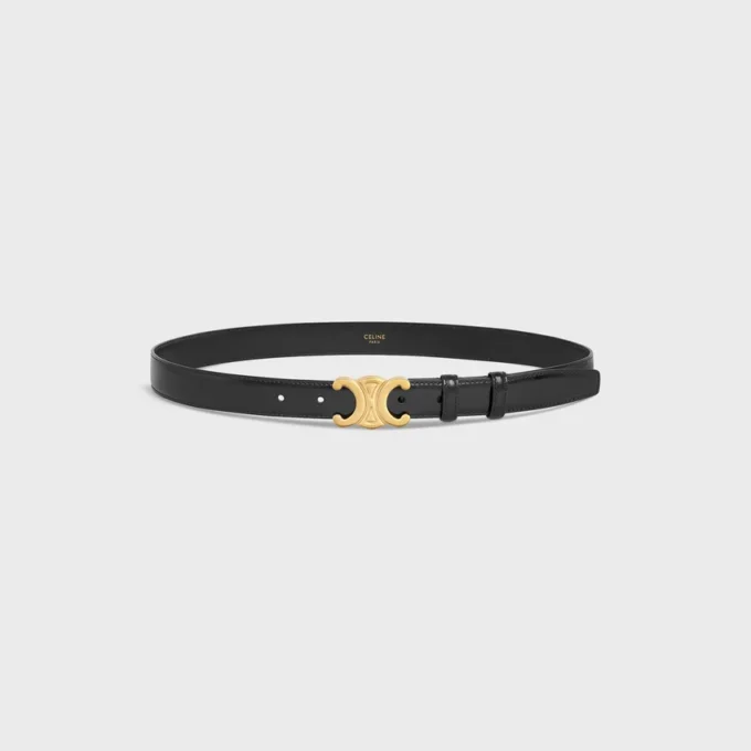 Triomphe Belt 25Mm  in Taurillon Leather