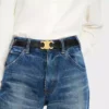Triomphe Belt 25Mm  in Taurillon Leather