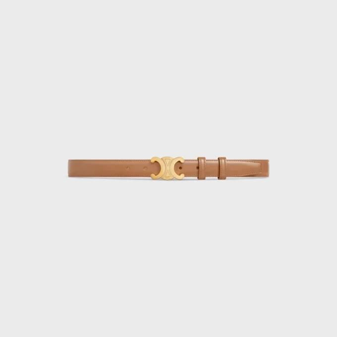 Triomphe Belt 25Mm  in Taurillon Leather