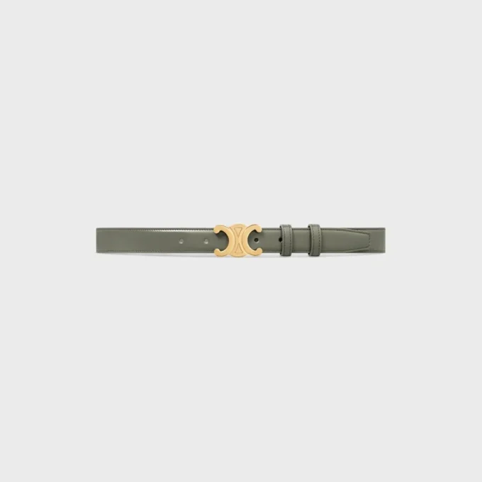 Triomphe Belt 25Mm in Taurillon Leather